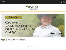 Tablet Screenshot of abqm.com.br